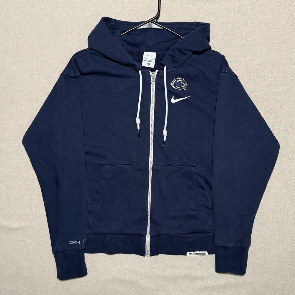 Nike Penn State Nittany Lions PSU Hoodie On Field Standard Issue Blue Women Sz S